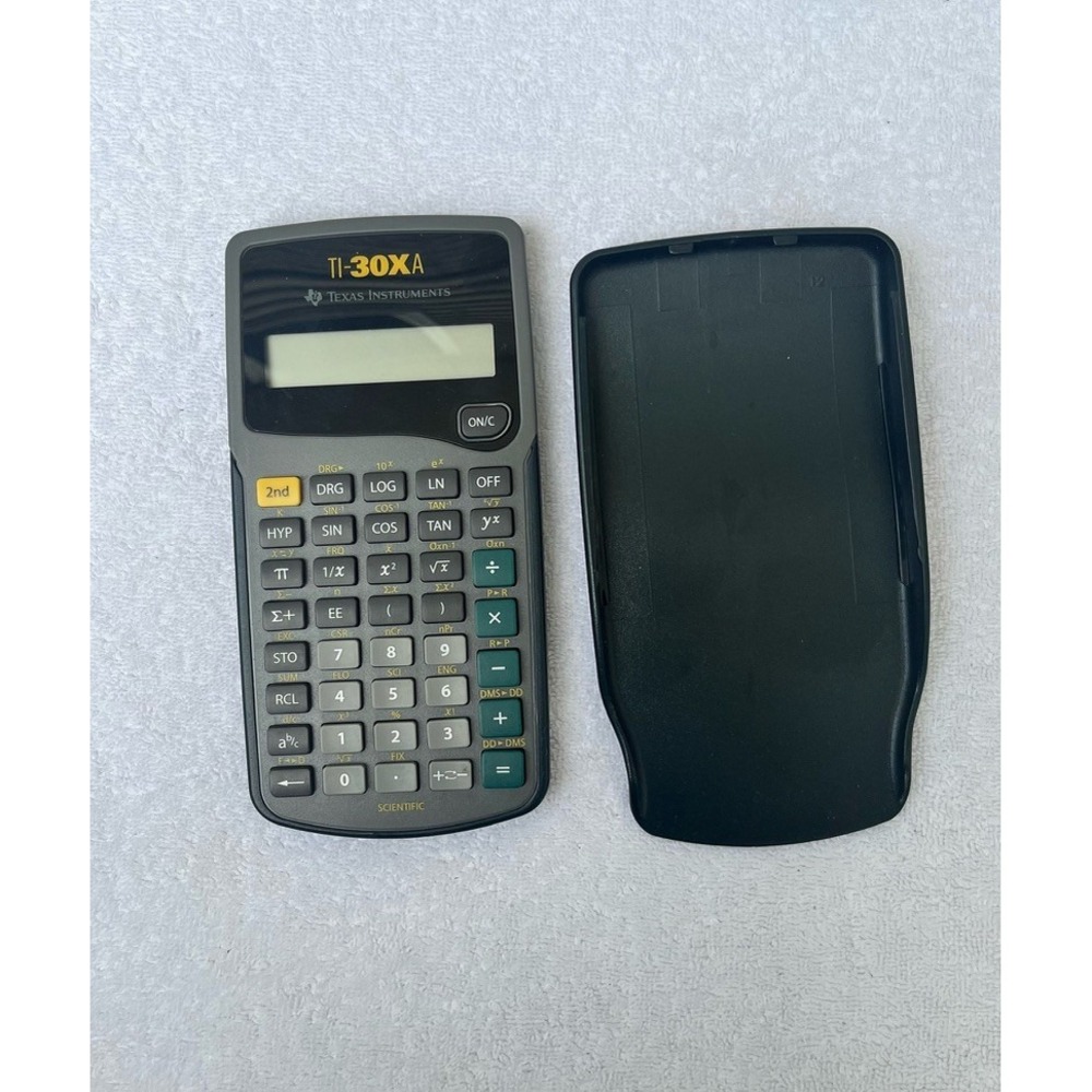 Texas Instruments TI-30XA Scientific Calculator Gray Handheld with Hard Cover